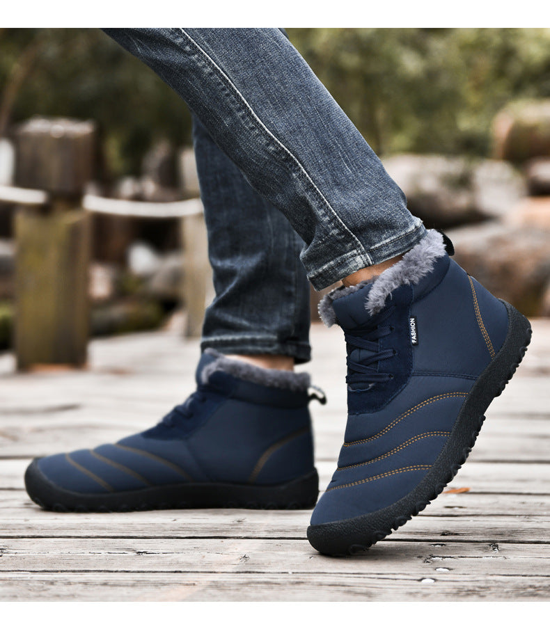 Fleece-Lined Casual Snow Boots