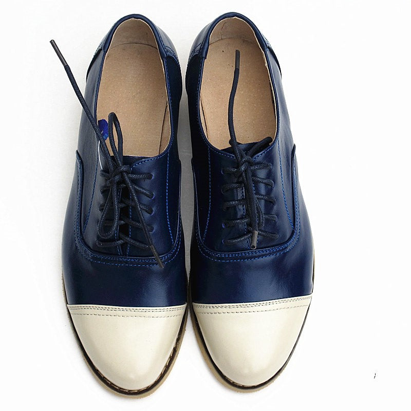 Flat shoes small leather shoes Oxford shoes women's shoes