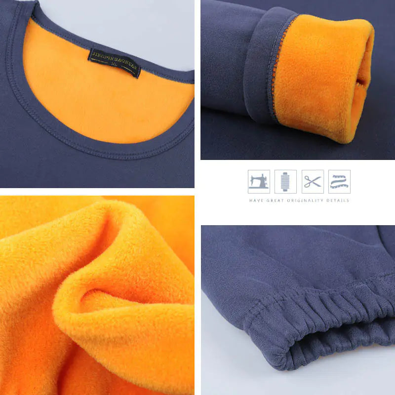 Women's Thick Velvet Thermal Underwear Set for Winter