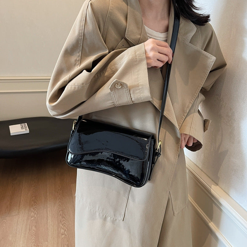 Women's Shiny Simple Shoulder Bag Crossbody Bag