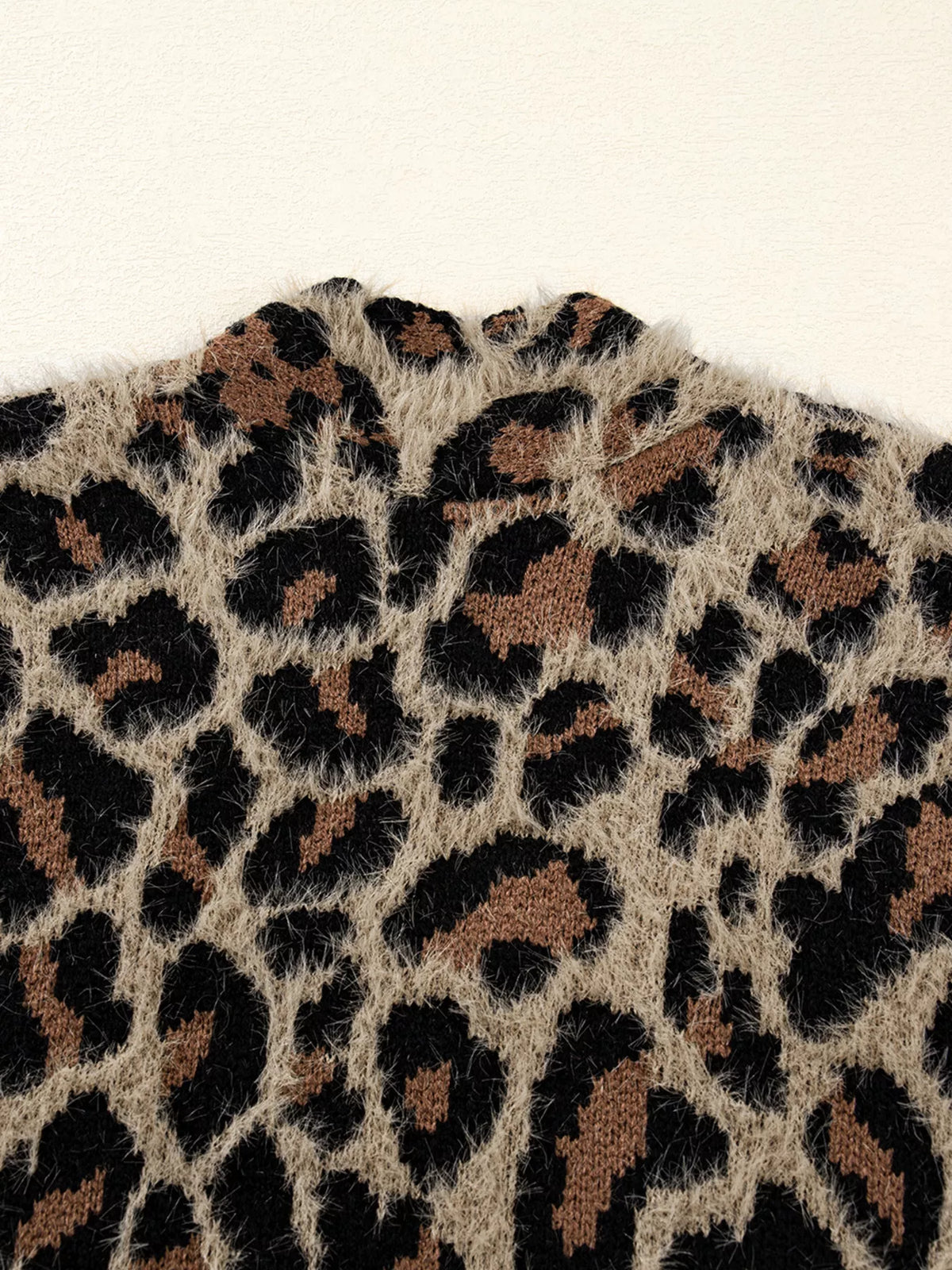 Leopard Open Casual Cardigan