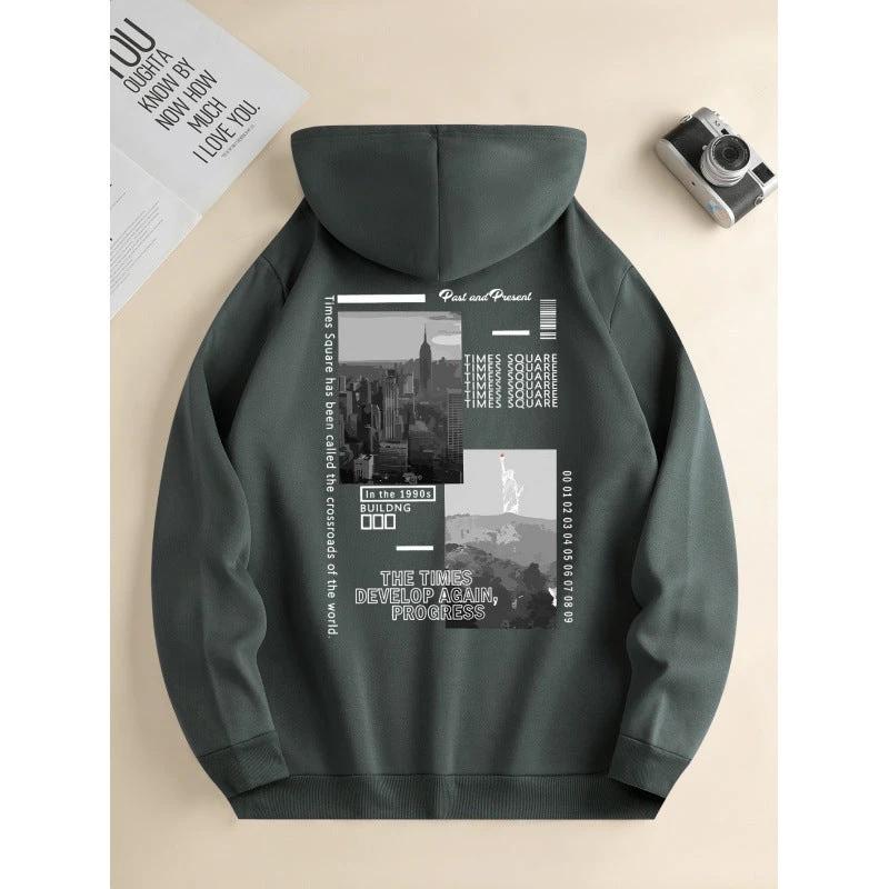Men's Fashion Hooded Casual Daily Drawstring Sweater