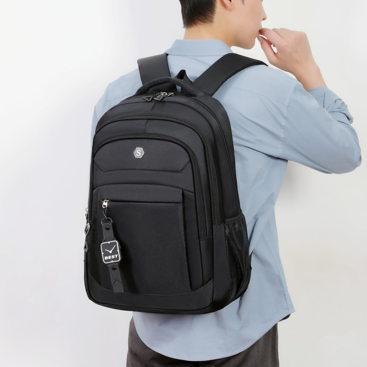 High-Capacity Stylish Outdoor Travel Backpack College Student Laptop Bag