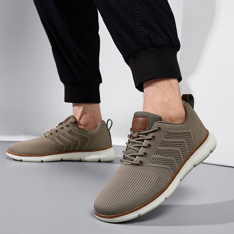 Men's Casual Lace-Up Mesh Walking Sneakers