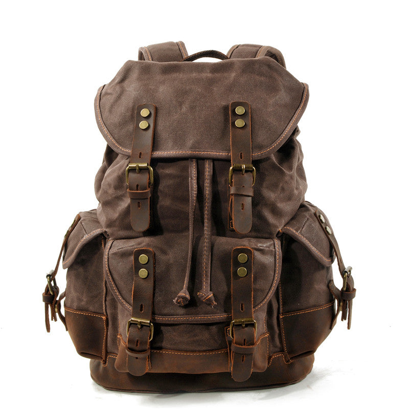 Wear-Resistant Canvas Backpack