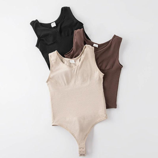 Corsé de una pieza sin costuras, talla grande, para mujer