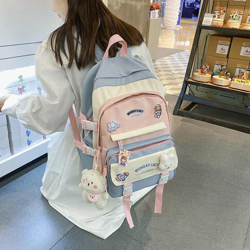 Elementary School Students' Mori All-match Backpack Travel Bag