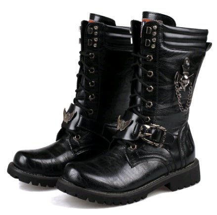 Men's Trend High Military Boots
