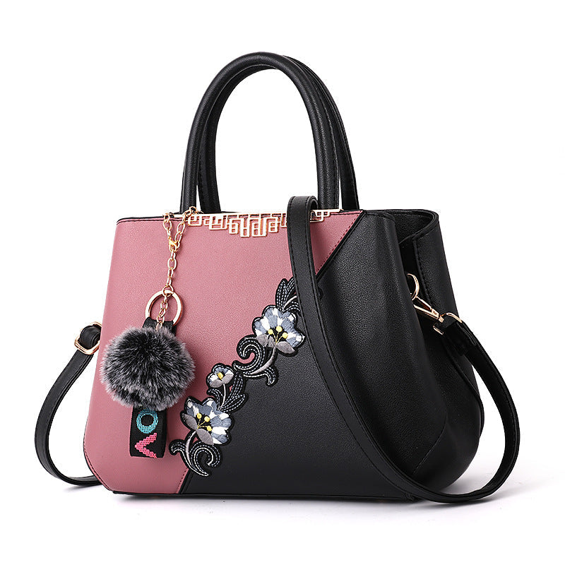 Women's Contrasting Color Handbag