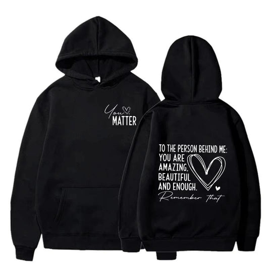 Sudaderas con capucha para hombre "Eres Suficiente"