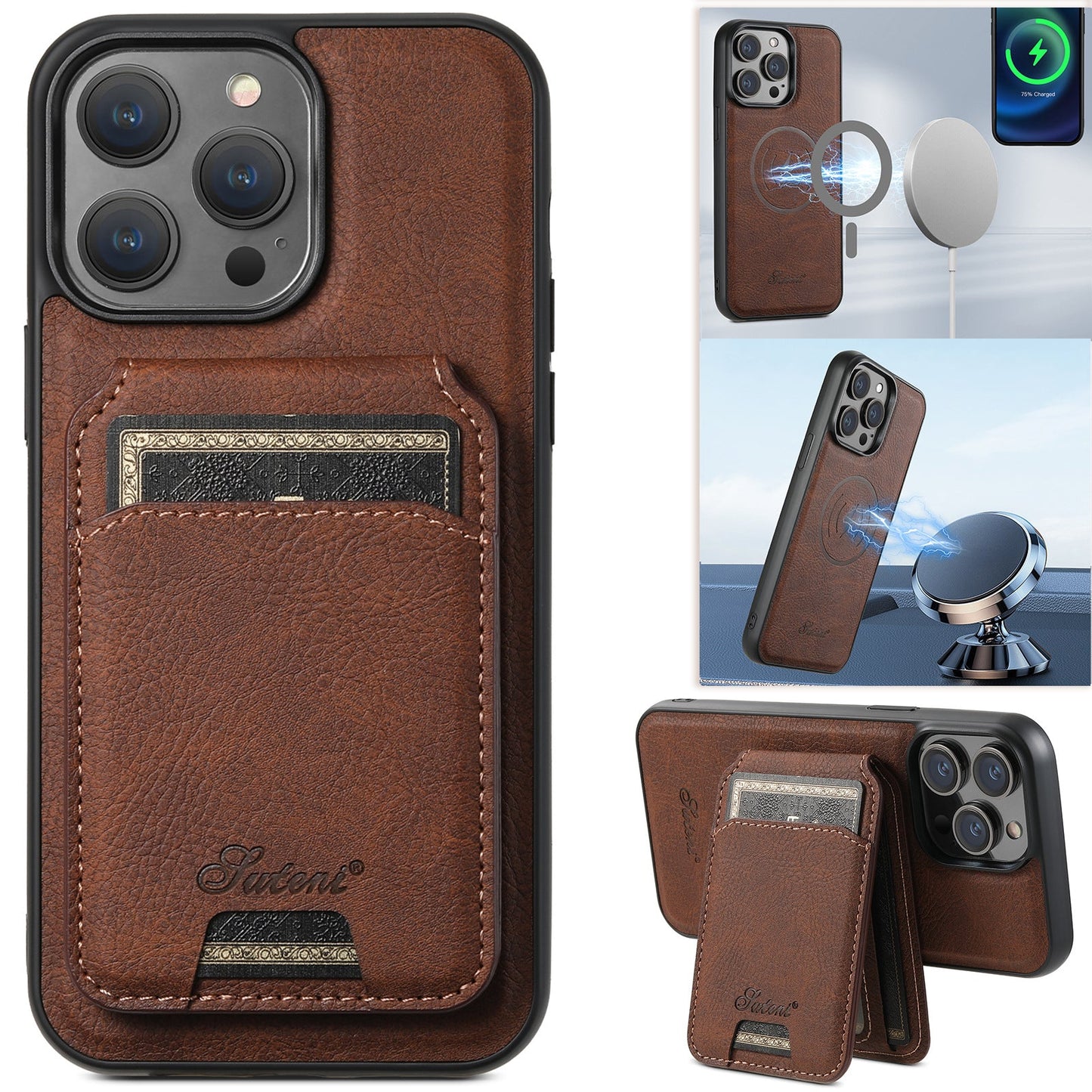 Compatible With The S26 Two-in-one Phone Case And Magnetic Card Holder