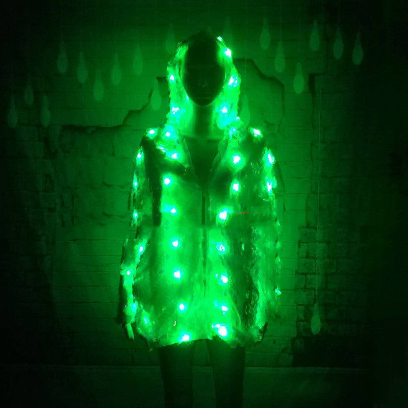 Chaqueta creativa exterior luminosa Chaqueta de lentejuelas con luz Consulte la tabla de tallas en "más detalles"
