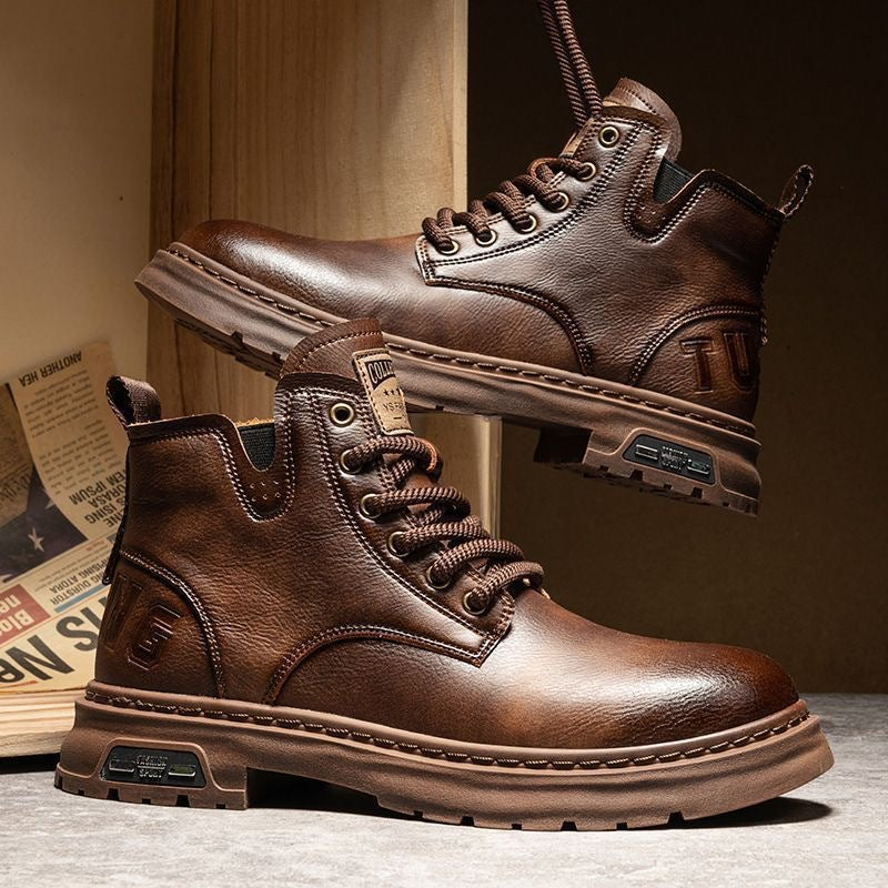 Men's Retro British Style Work Ankle Boots