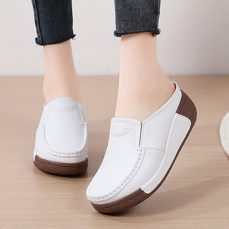 Casual Thick Bottom Slip-On Slippers