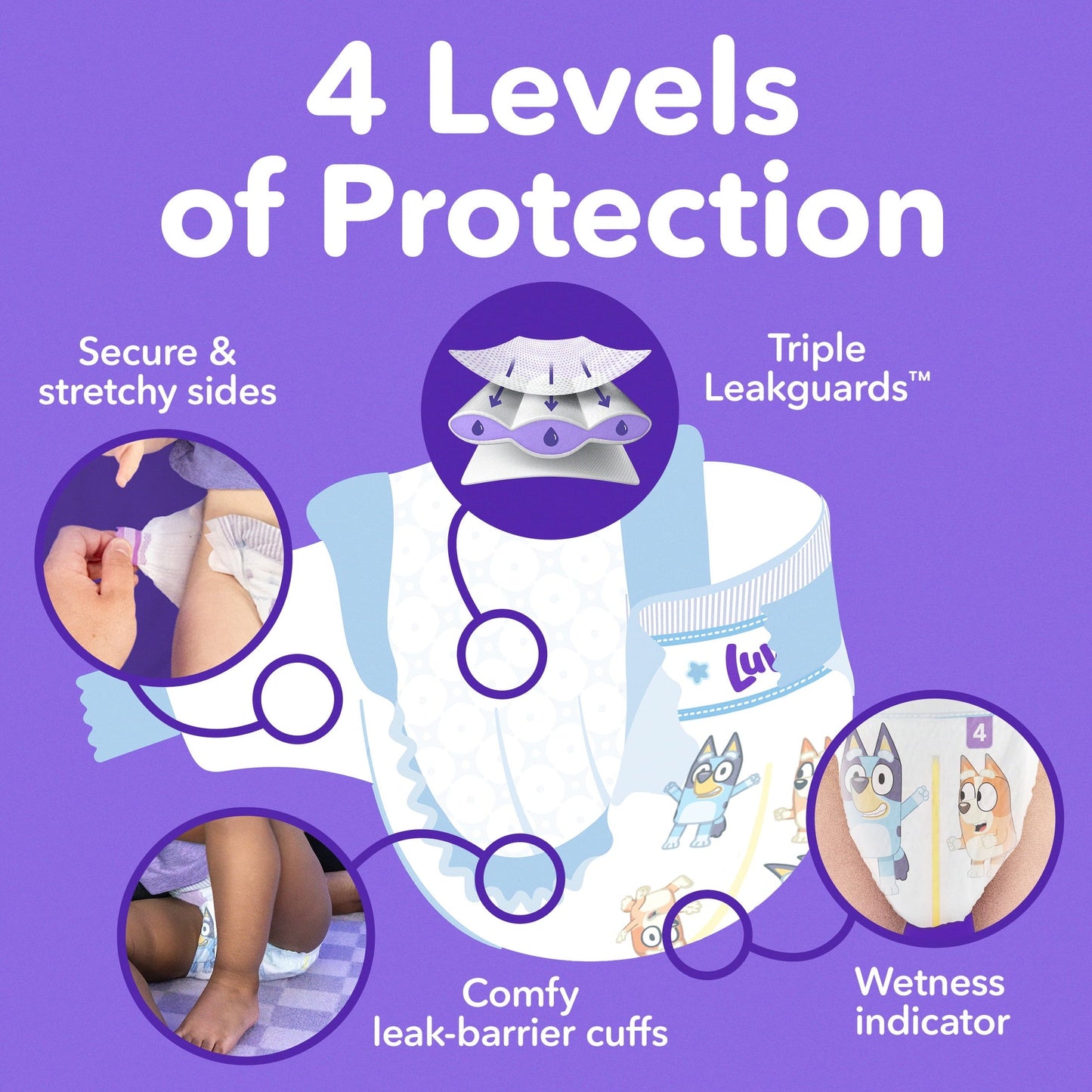 Luvs Platinum Protection Baby Diapers Size 3, 32 Count