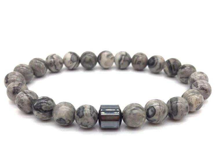 Men's Natural Gemstone Bracelet Vintage