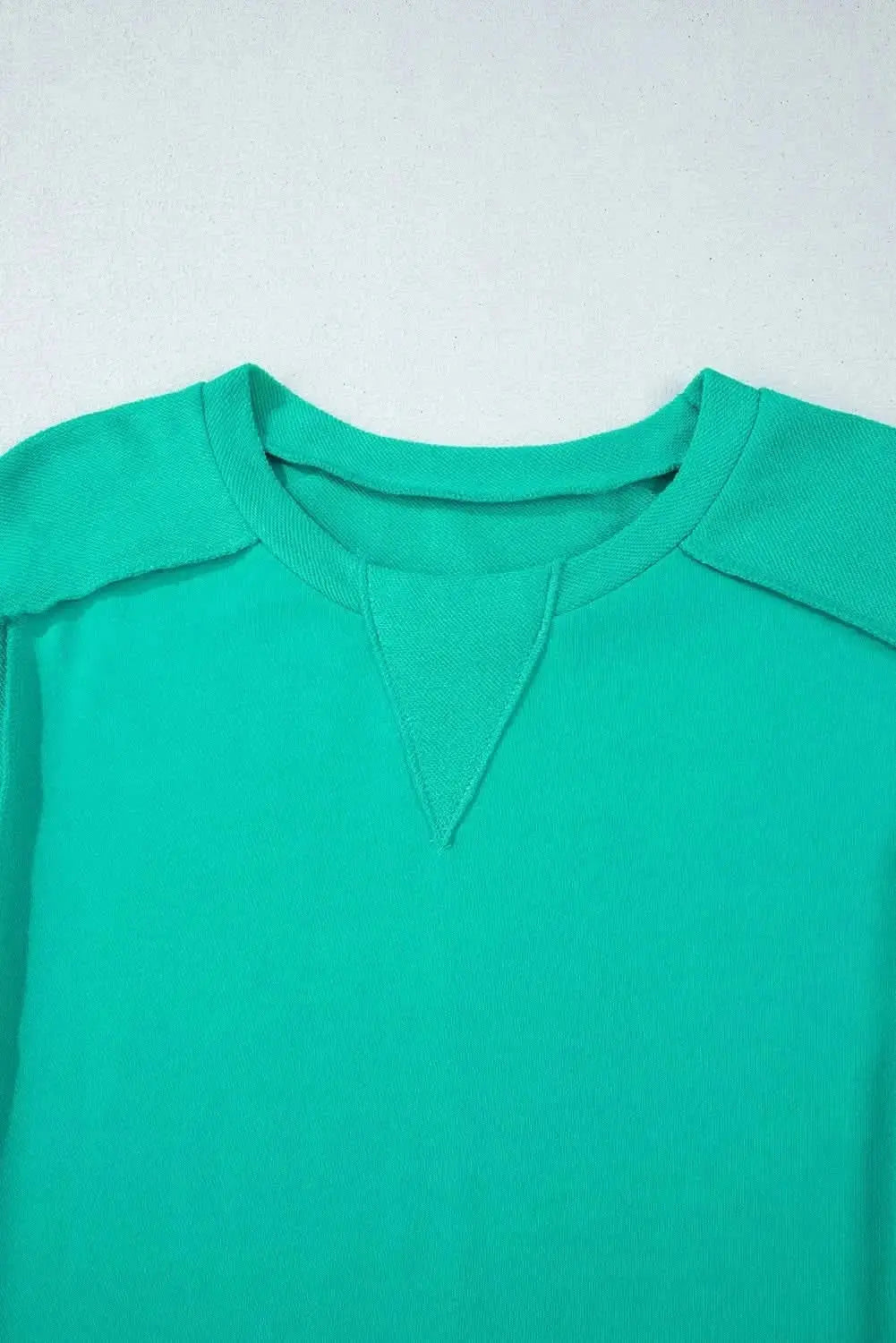 Sweatshirt - Exposed Seam High-Low - Women's Casual Long Sleeve