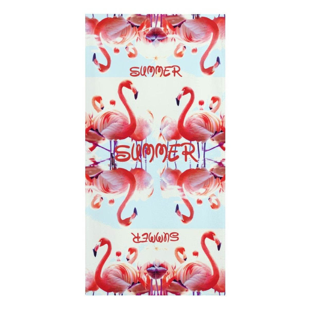 Pink Flamingos Summer Design Beach or Bath Towel - 61.4" x 30.3"