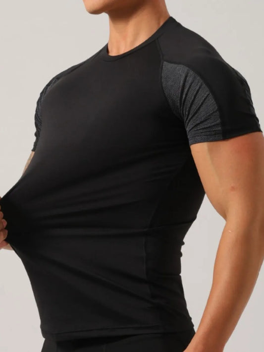 Men's Plus Size Round Neck Short Sleeve T-Shirt
