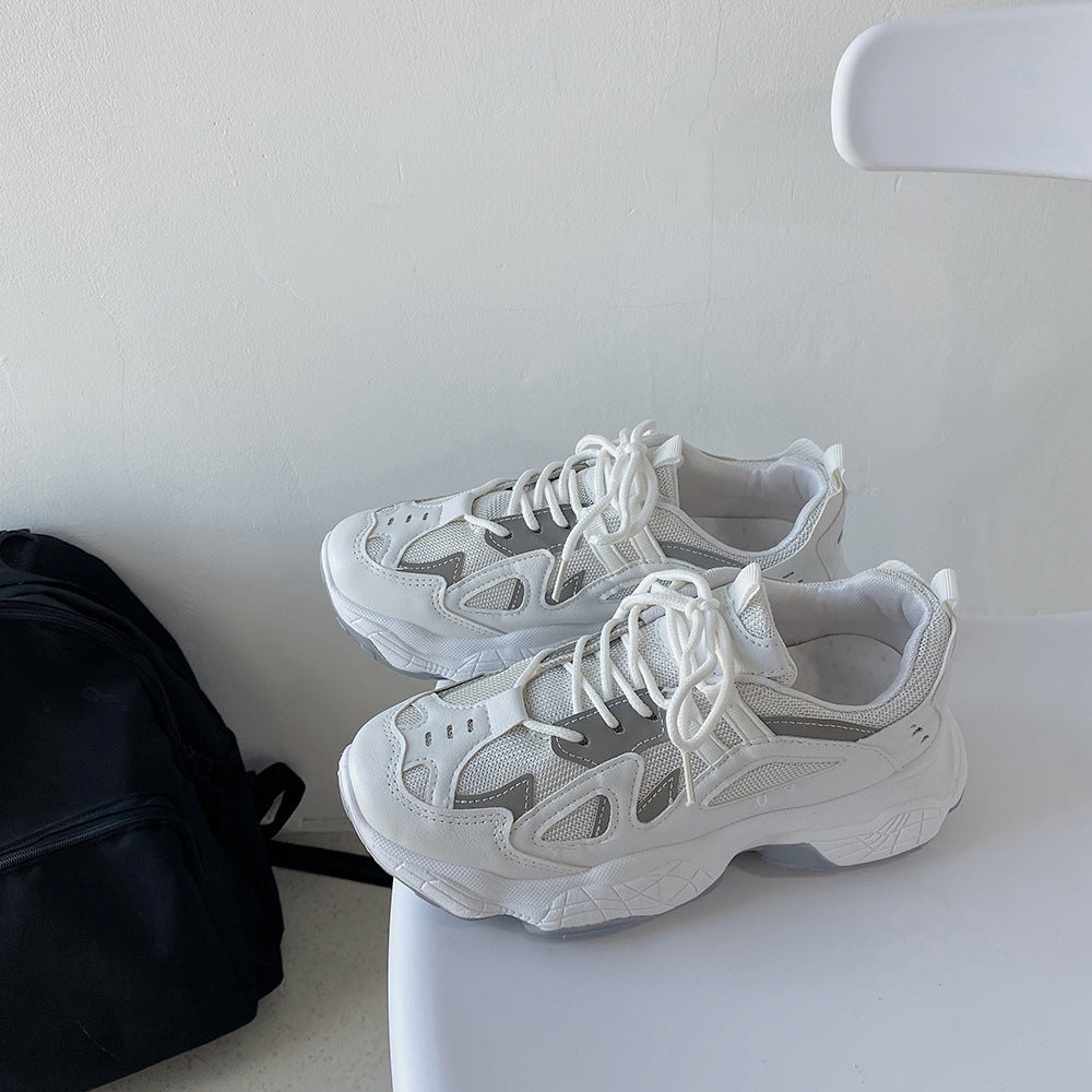 Smoked white sneakers