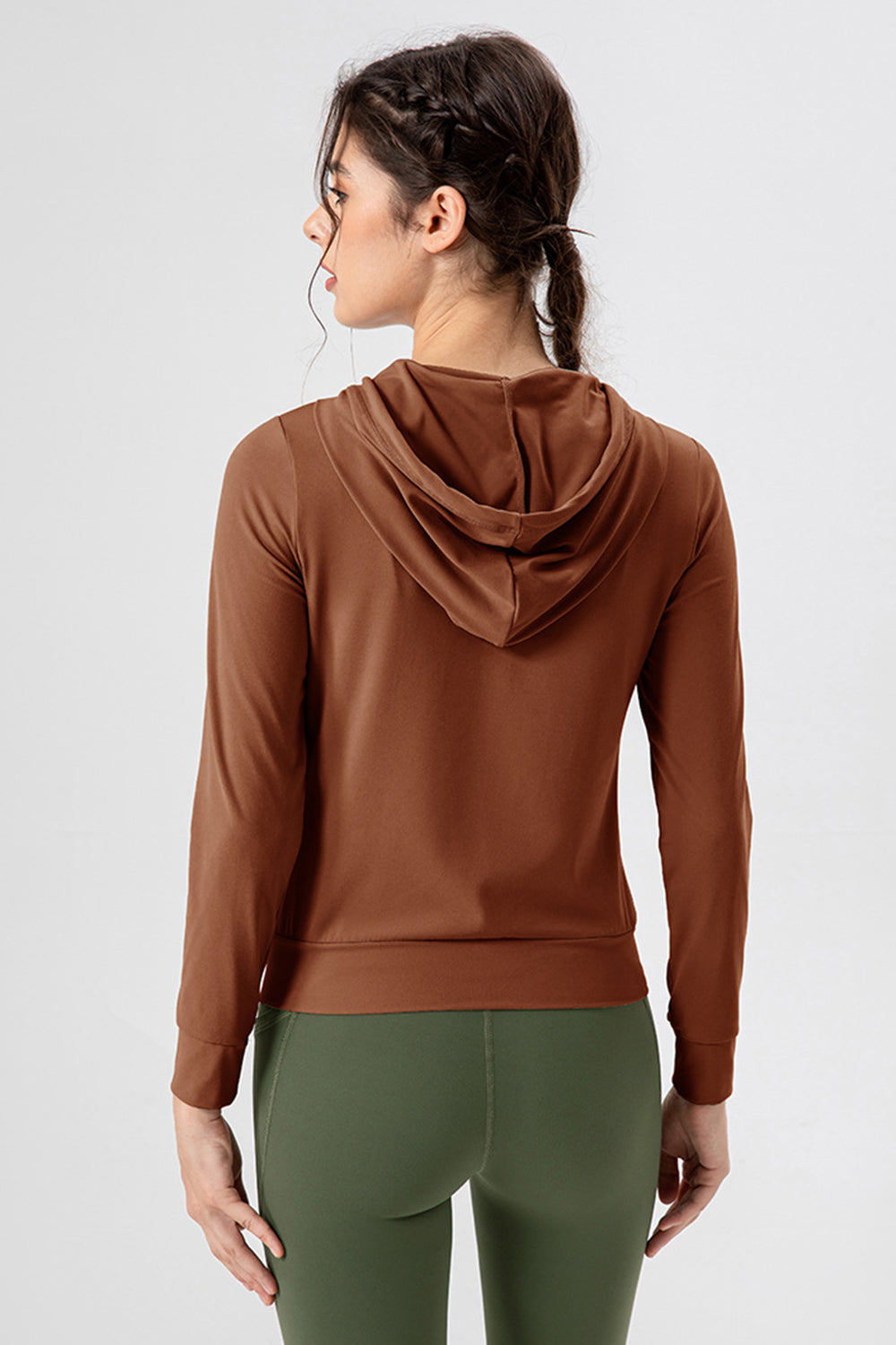 Prenda Exterior Deportiva con Capucha, Cremallera y Cordón Ajustable