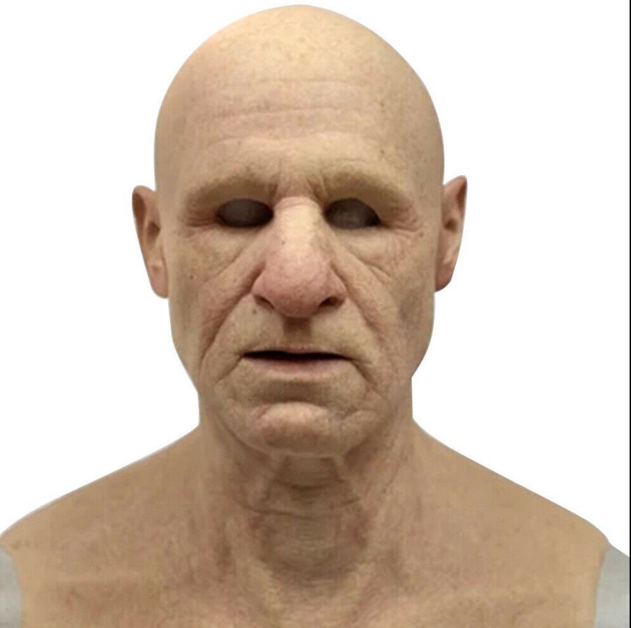 Realistic Old Man Halloween Mask