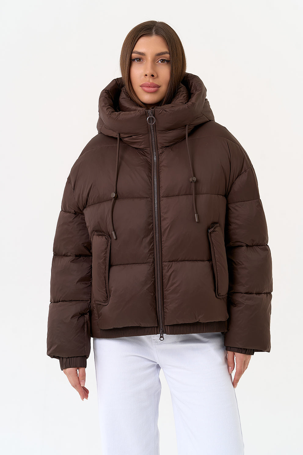 Chaqueta Bio-Down Aislante de Chocolate Oscuro