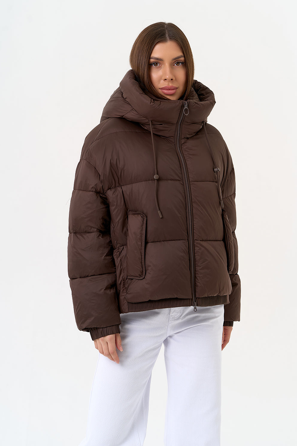 Chaqueta Bio-Down Aislante de Chocolate Oscuro