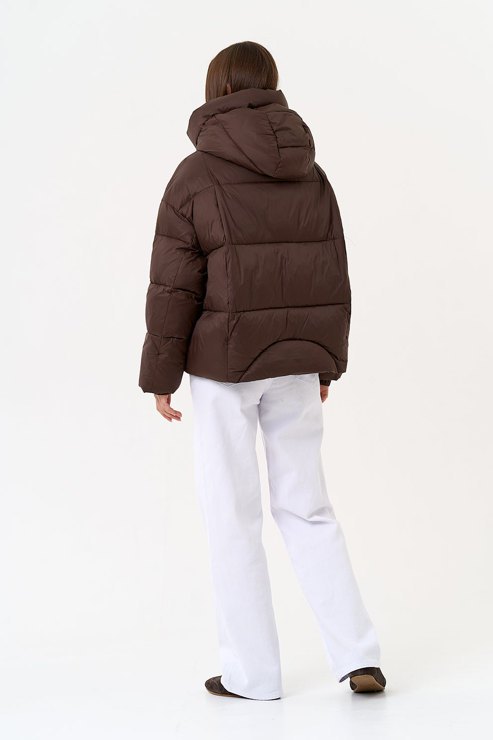 Chaqueta Bio-Down Aislante de Chocolate Oscuro