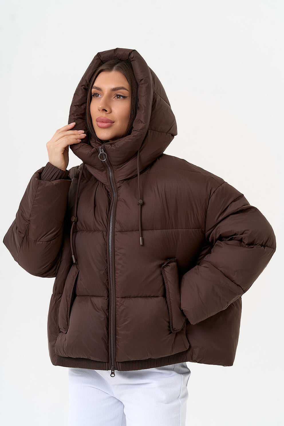 Chaqueta Bio-Down Aislante de Chocolate Oscuro
