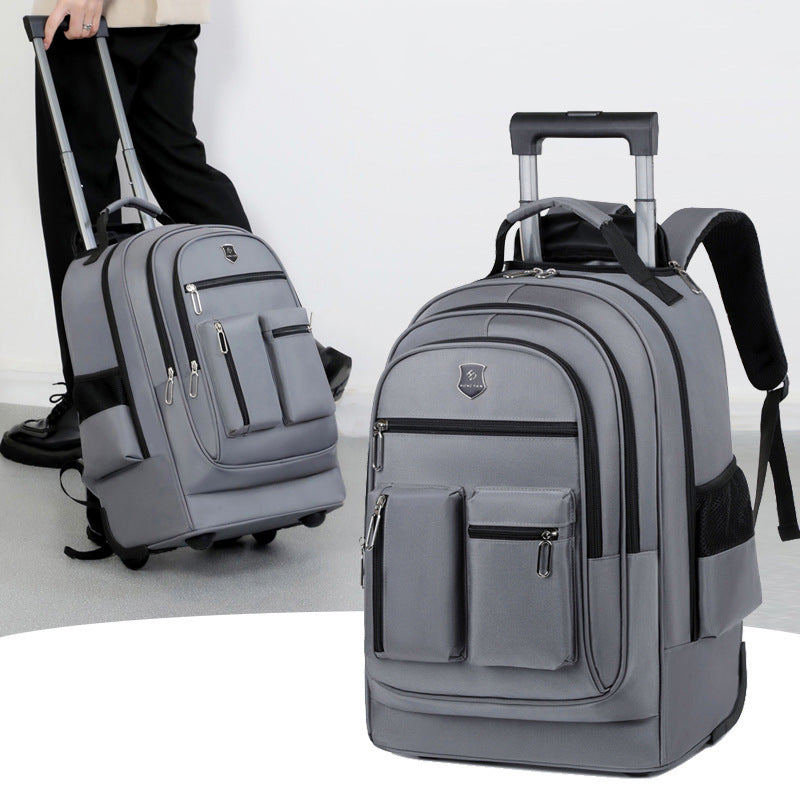 Unisex Trolley Backpack Ultra-light Trolley Bag Travel Bag