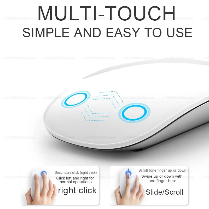 Ratón inalámbrico original Multi-Touch Surface Magic Mouse para APPLE Macbook Pro Air Mini portátil Tablet PC Ipad Bluetooth 5.0