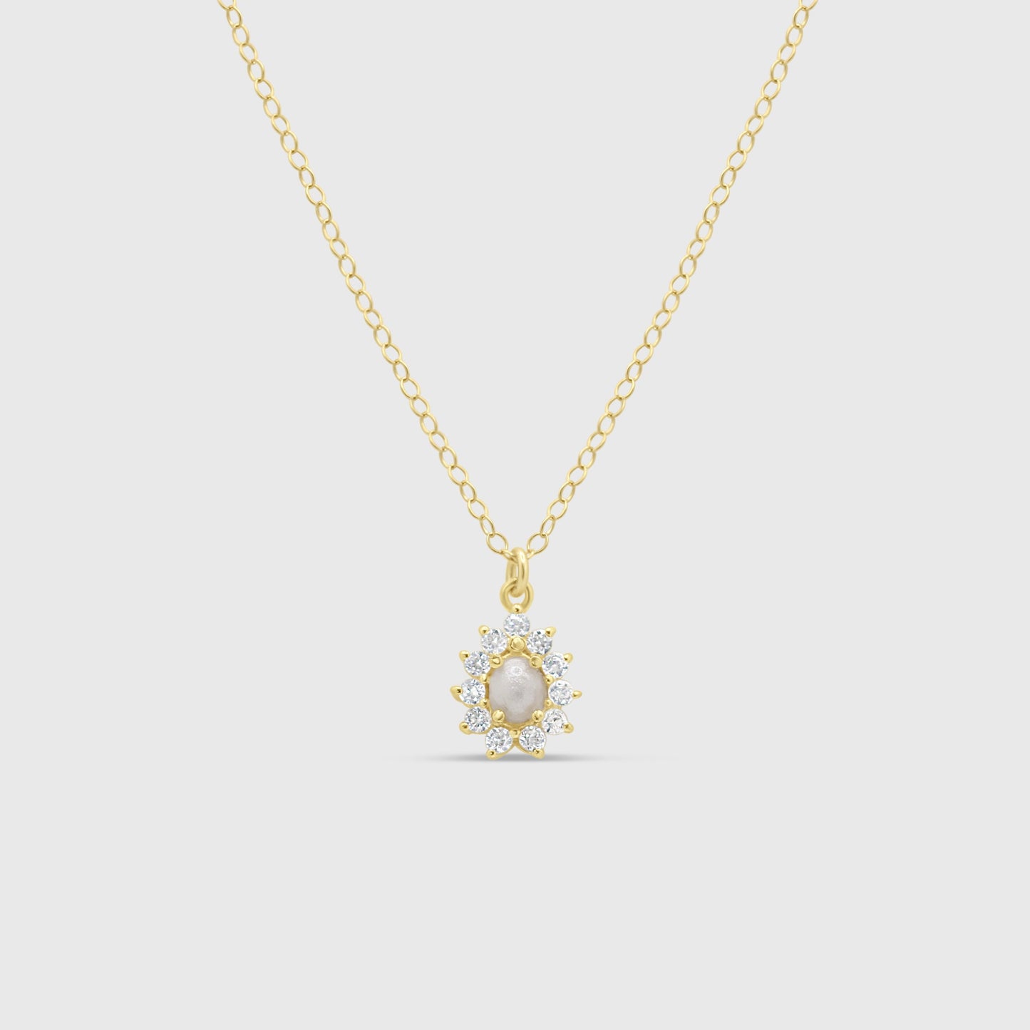 Gem Teardrop Necklace