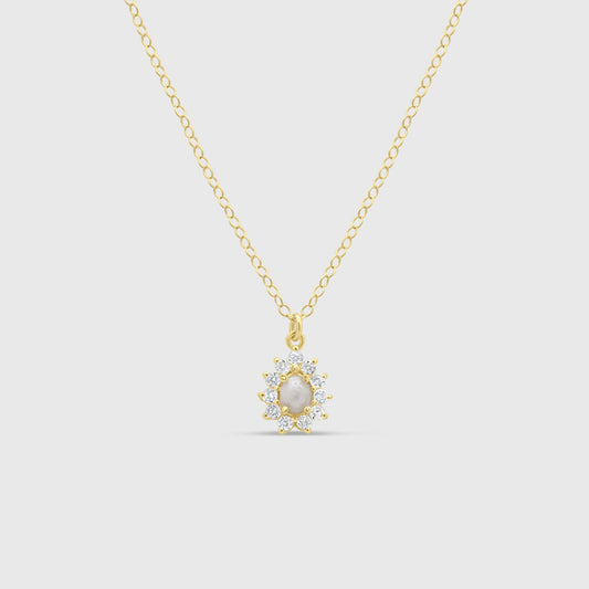 Gem Teardrop Necklace