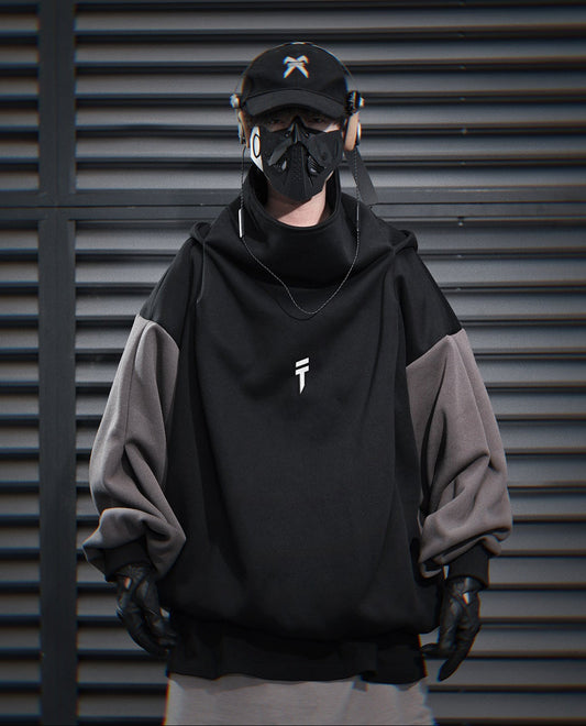 Sudadera con Capucha Negra T-Tech HiH51