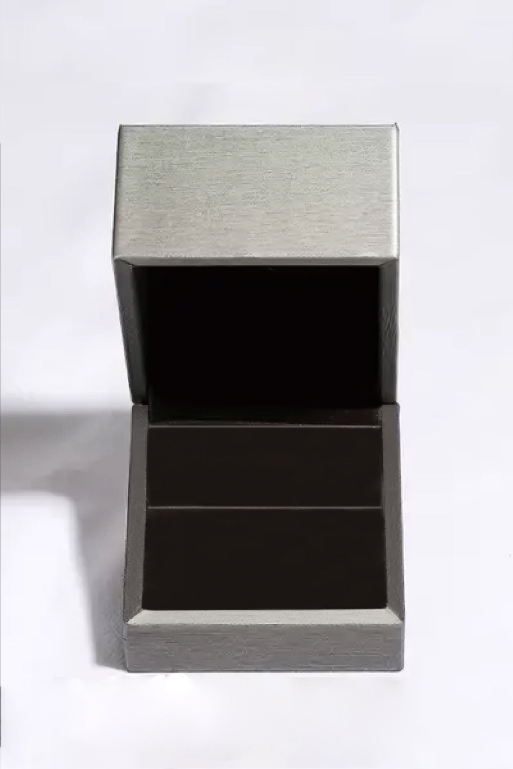 Pendientes de aro Moissanita de plata de ley 925