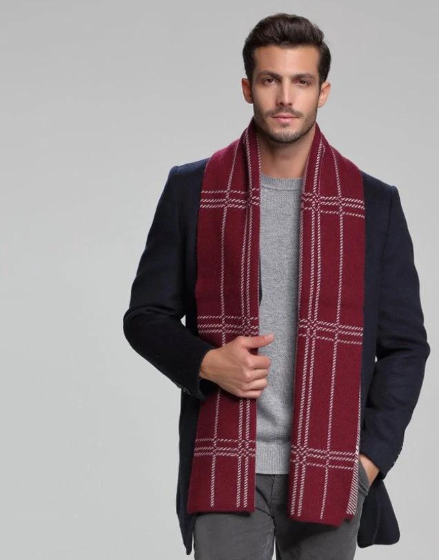 Men's Cashmere Tide Business Casual Double-sided Scarf