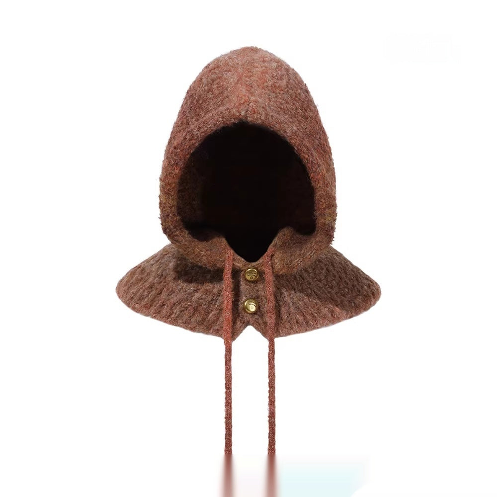 Gorro Balaclava Tie-Dye para Mujer – Gorro y Bufanda Cálidos para Proteger las Orejas en Uno