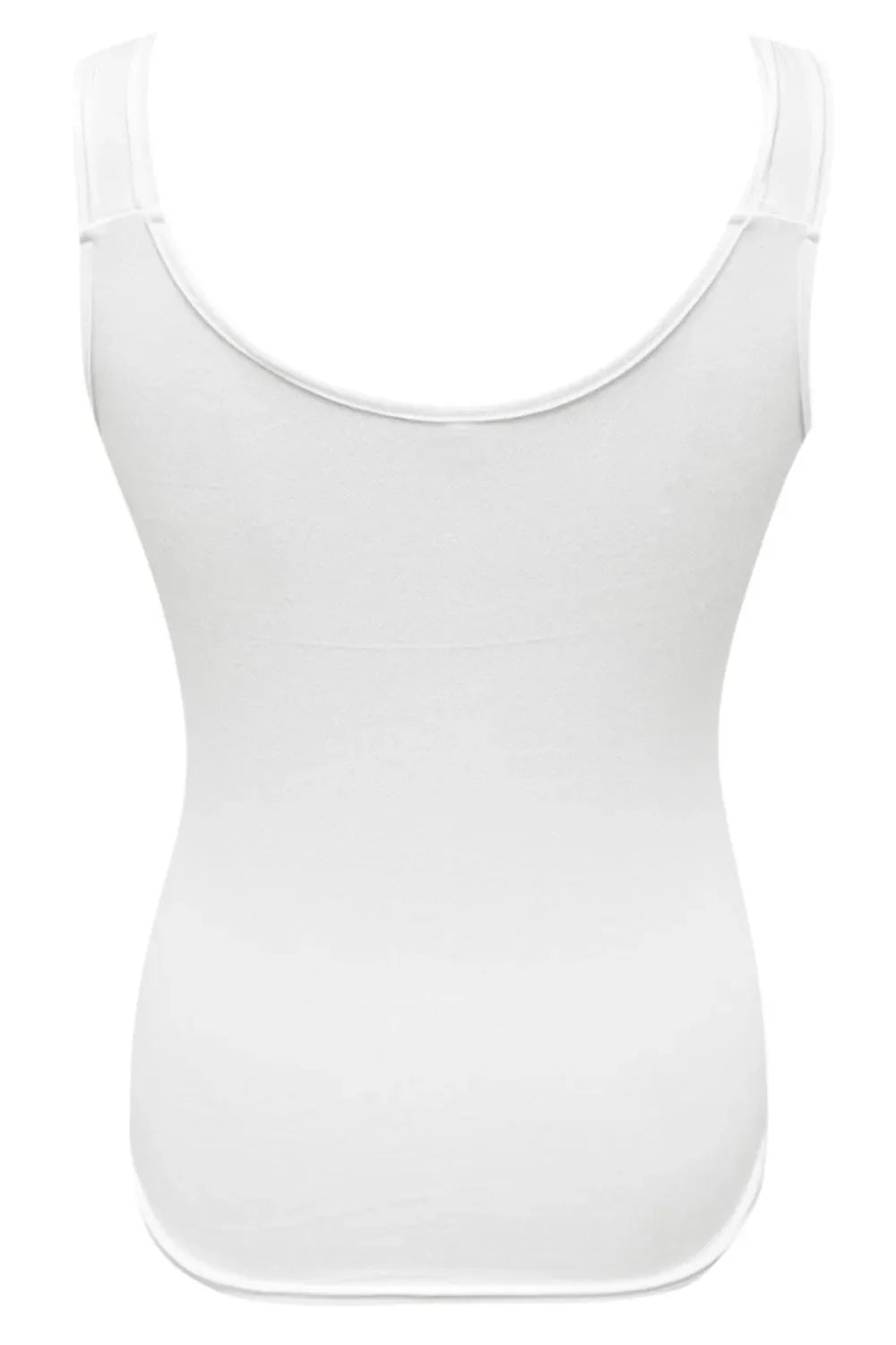 Camiseta de tirantes con cuello de pico y encaje de talla grande