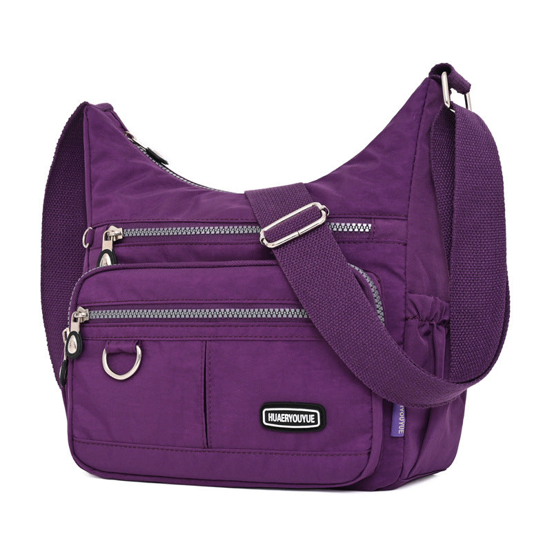Nylon Womens Water-resistant Crossbody Bag