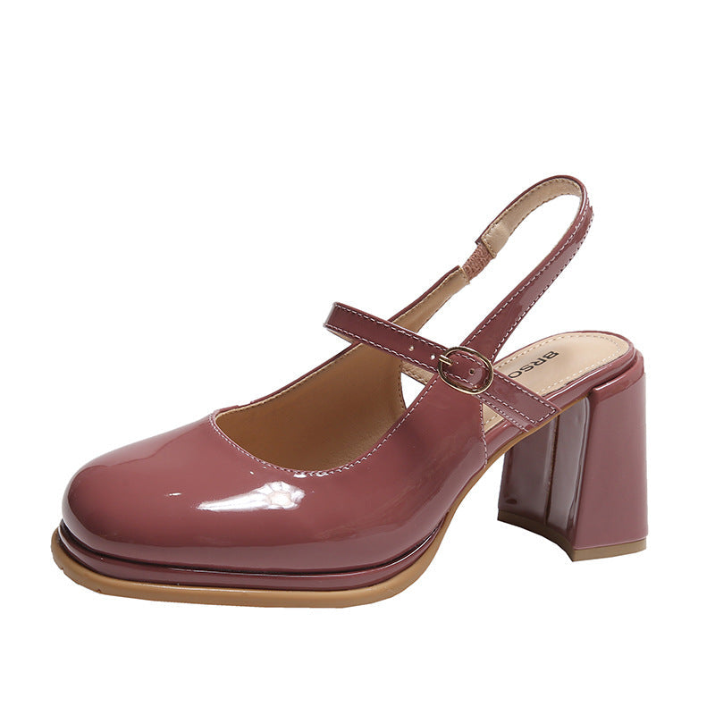 Women's French Toe Cap High-Heel Sandals