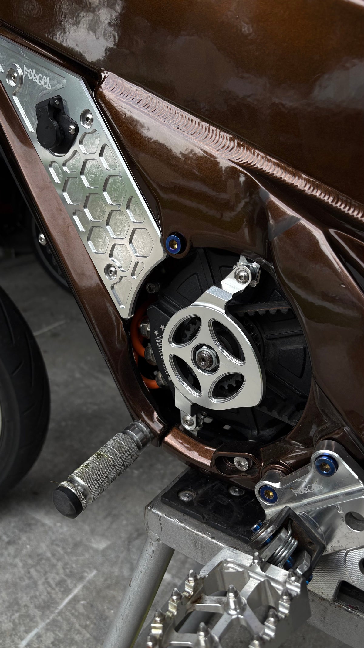 Forged Racing Talaria XXX & XXX Pro Metal Motor Cover – Laser-Engraved Logo