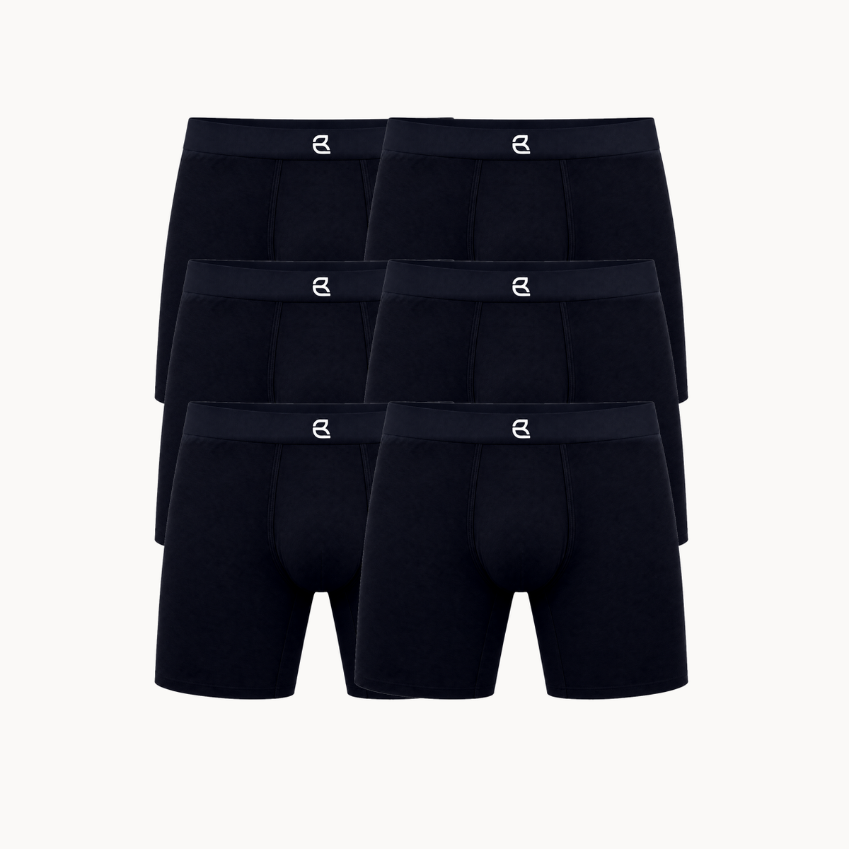 6-Pack Men’s Seamless Anti-Chafe Long Boxer Brief