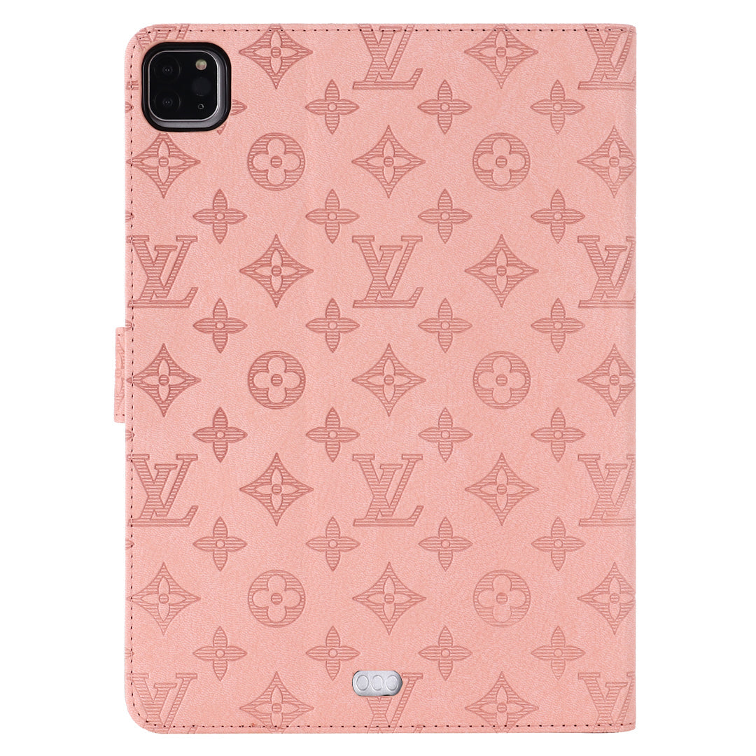 Funda plegable para iPad de Apple con monograma en relieve 3D con función de soporte