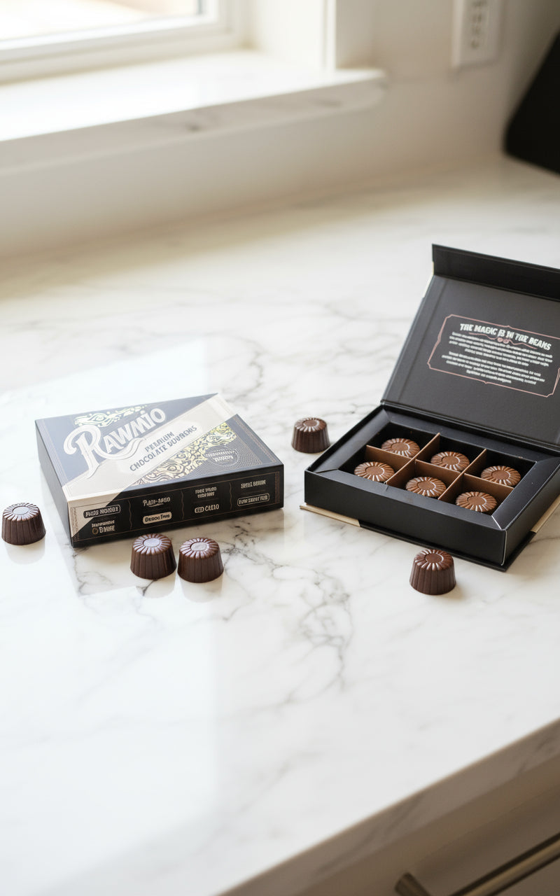 Rawmio 70% Dark Chocolate Bon Bons, 6ea