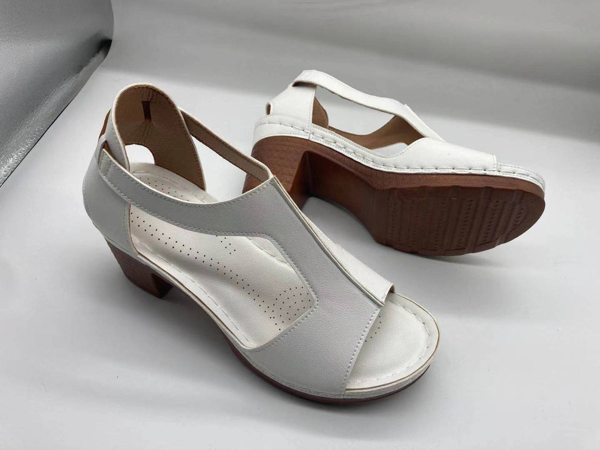 Peep Toe Wedge Sandals
