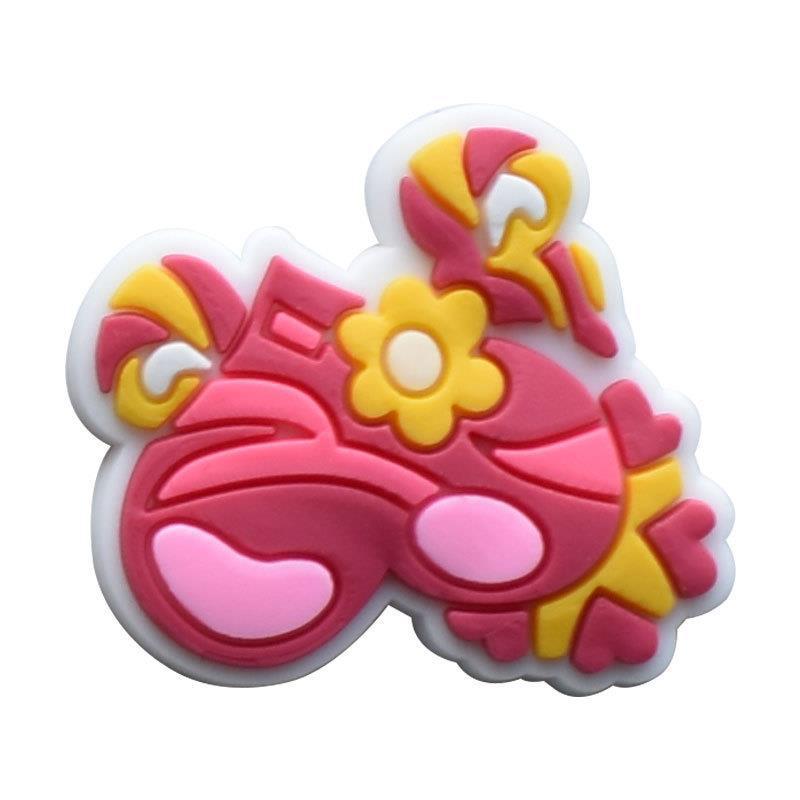Peace Love Hole Shoes Accessories PVC Shoe Buckle