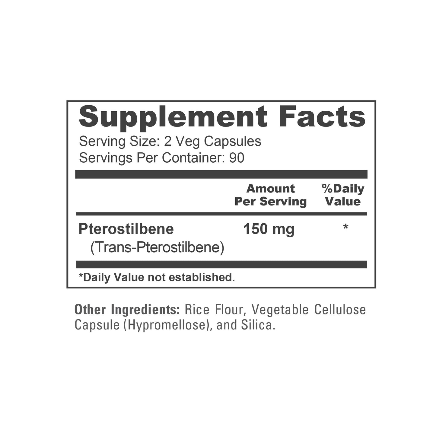 NusaPure Pterostilbene 150mg 180 Veggie Caps (Non-GMO, Vegan)
