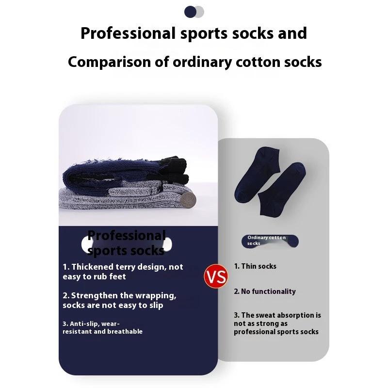 Men's Mid-calf Combed Cotton Athletic Sweat-absorbent Breathable High-pass Non-stuffy Socks