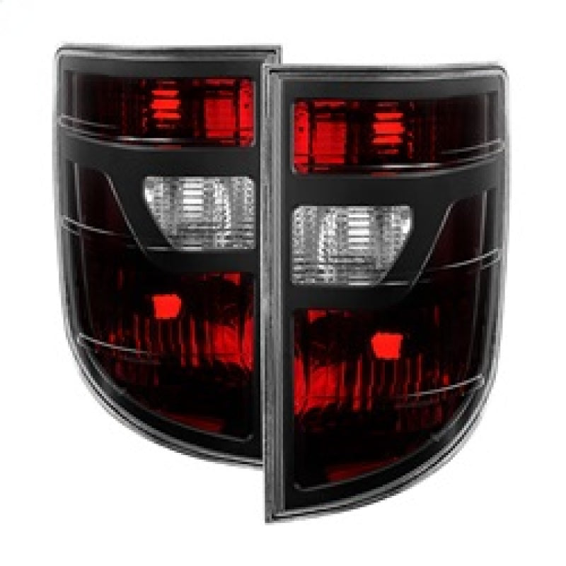 xTune Honda Ridgeline Pickup 06-08 Luces traseras estilo OEM rojo ahumado ALT-JH-HRID06-OE-RSM